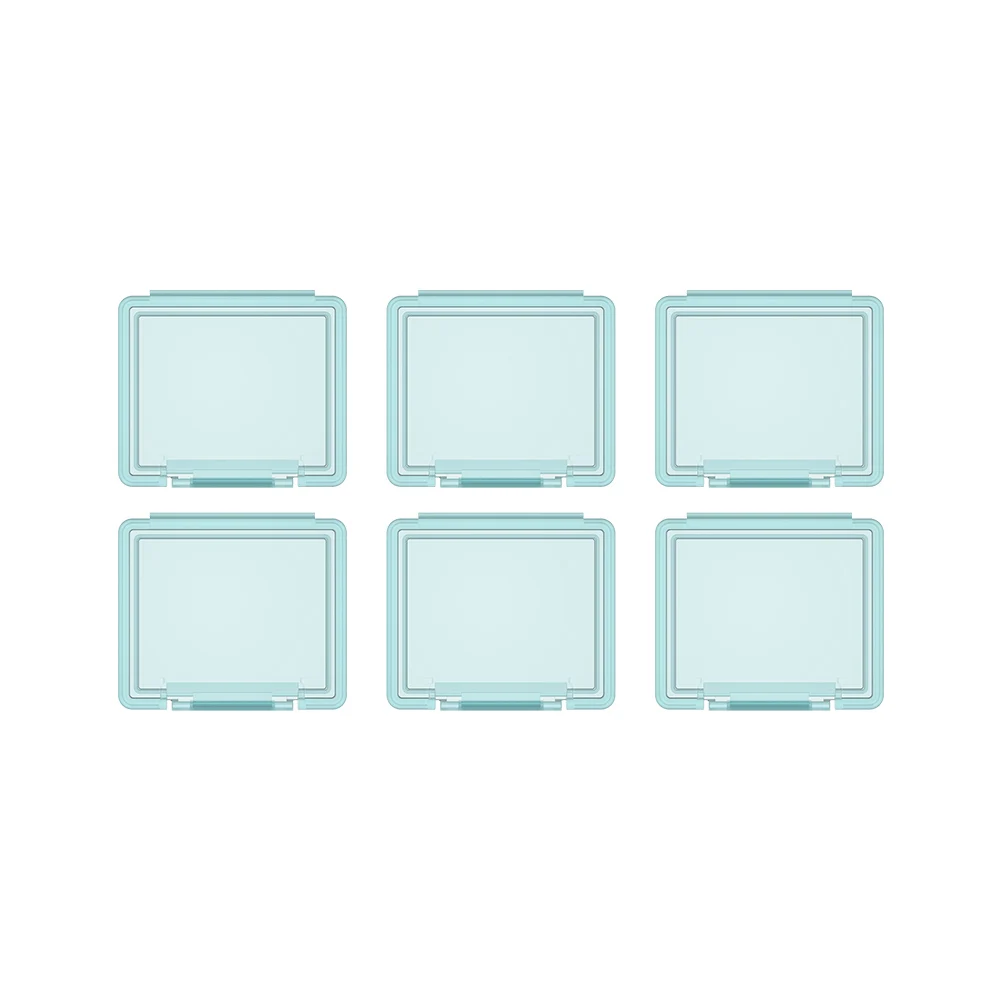 6 /12 PCS 용 메모리 카드 케이스 홀더 CFexpress Type-A 충격 방지 투명 플라스틱 메모리 카드 주최자 라벨이있는 운반 케이스