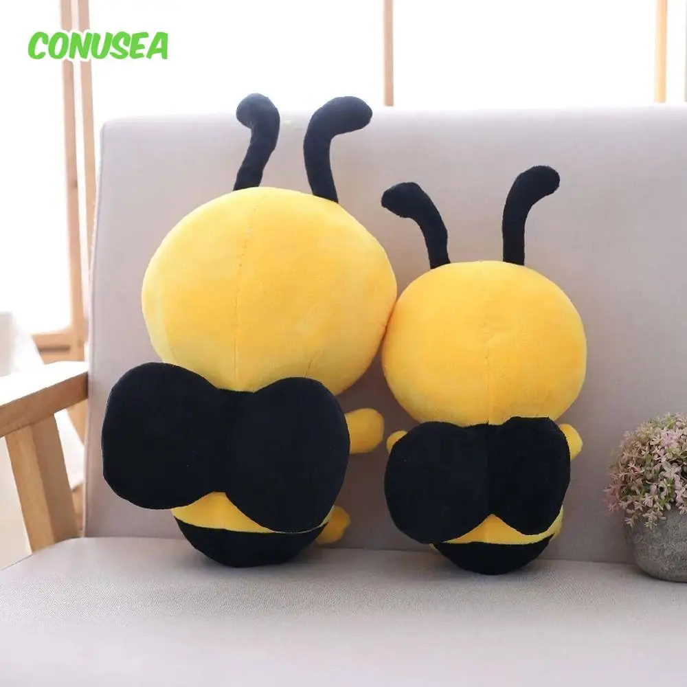 Cartoon Bee Plush Toys Stuffed Soft Plushies Pillows Cute Simulation Insect Animal Doll Toys for Girls Children Birthday Gifts 3