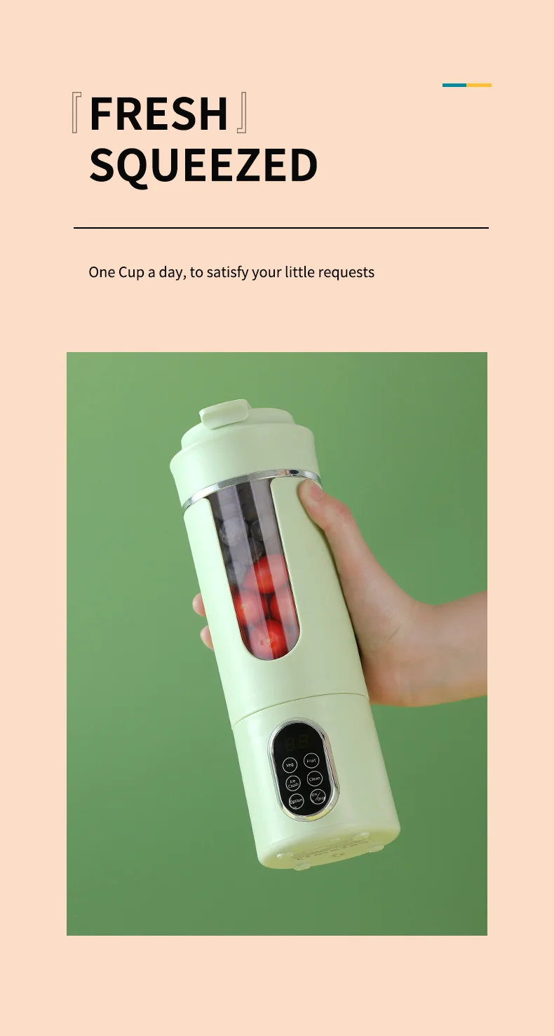 Portable Electric Juicer Blender Usb Rechargeable Fresh Juice Maker_voghion.com