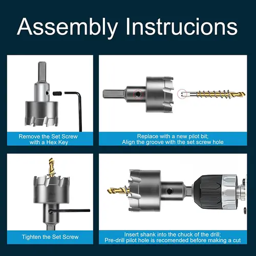 1 pc 5A Carbide Tip TCT Drill Bit Hole Saw 12-150mm Drill Bit Set Hole Saw Cutter For Stainless Steel Metal Alloy Drilling - Image 5