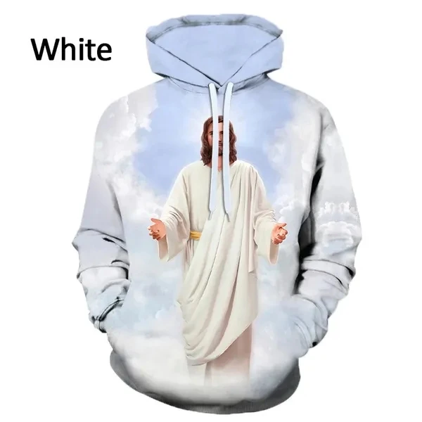 thumbnail image 1 of Sudadera con capucha para hombre con el mensaje "Querido Dios, Jesús, Dios cristiano", con estampado 3D moderno, jerséis para hombre, sudaderas, tops, chándal holgado de talla grande, 1 of 4