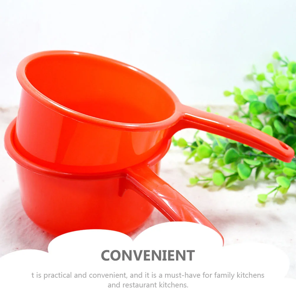 10 Pcs Spoon Red Bailer Baby Bucket Globes Plastic Gooseneck Household Water Scoop