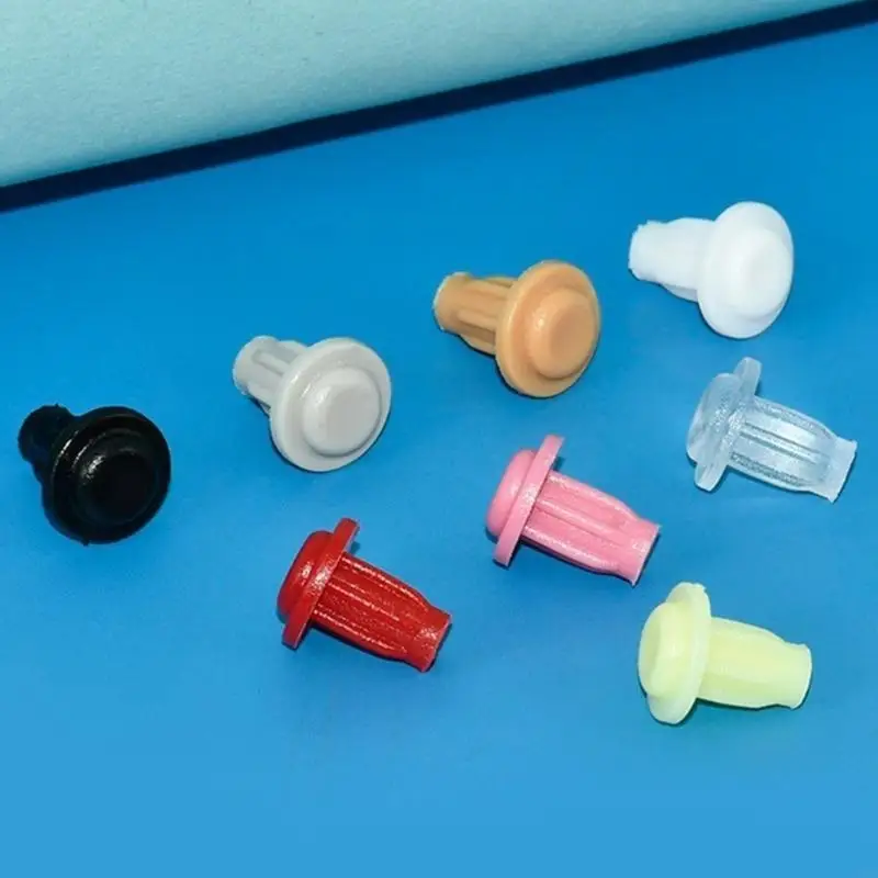 12PD 100Pcs Anticollision Embedded Cabinet Door Bumper Hole Plugs Fasteners