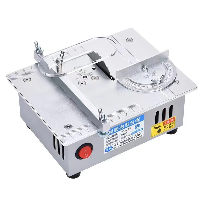 New 96W Mini Desktop Saws Multifunction Table Saw Woodworking Bench Lathe Cutter Machine Small Household DIY Cutting Tool S3 S2