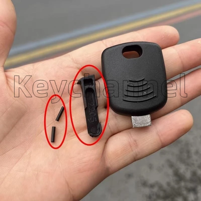 Keychannel 10 Stück KD Shell Xhorse Transponder Schlüsseletui Auto Chip Slot Schlüssel Kein Chip für VVDI KEYDIY JMD Universal Schlüsselrohling
