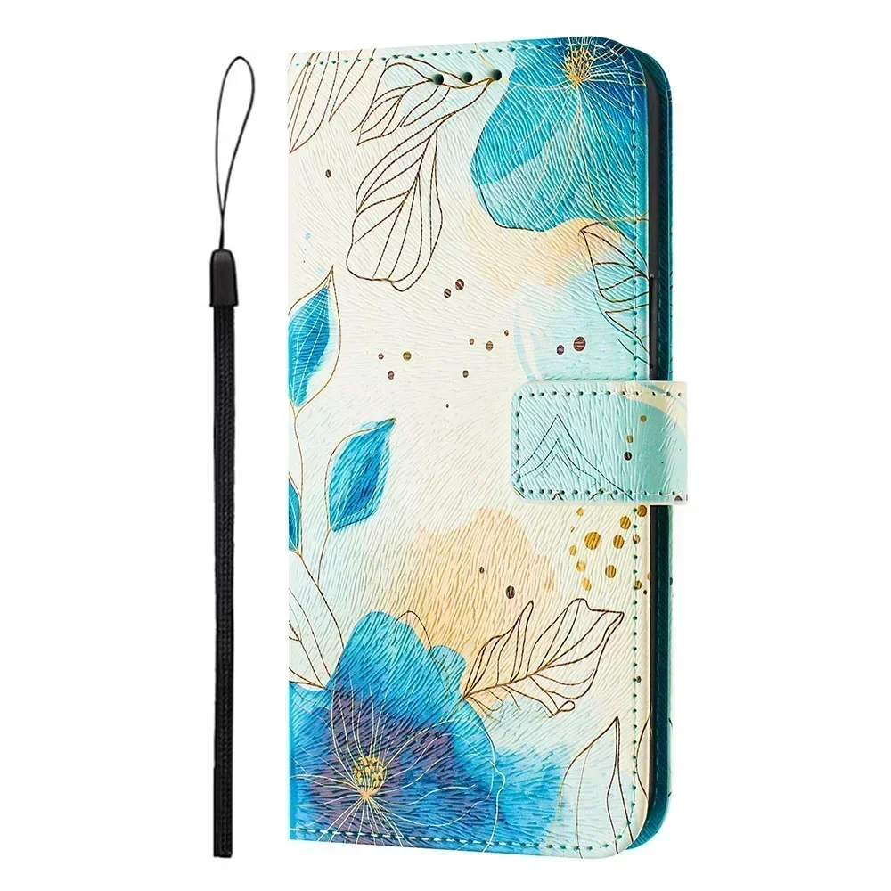 Colorful PU Leather Flip Wallet Phone Case with Card Holder