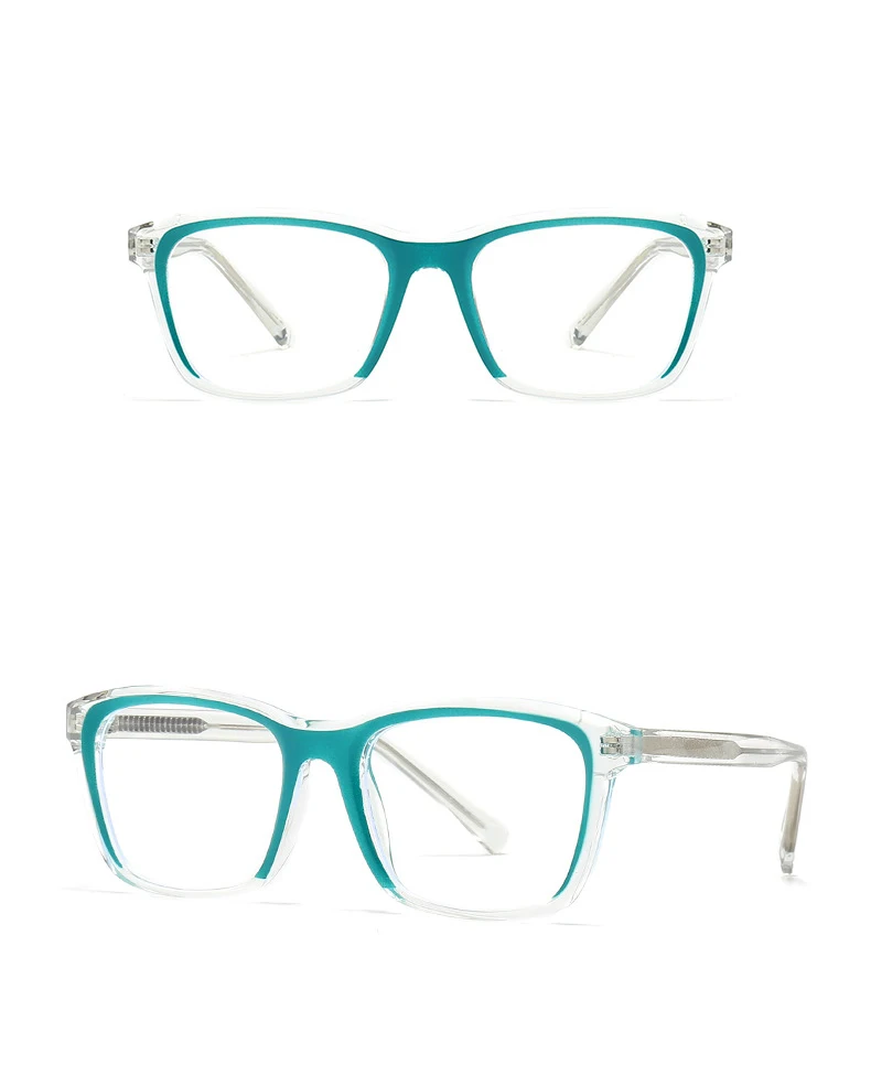 R56841 transparenter Rahmen Lesebrillen Frauen Retro bunte Brille Männer ovale presbyopische Brille diopt risch 0.5 ~ 3,5 – Detail 7