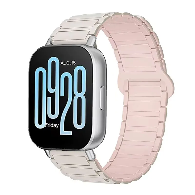 Magnetic Silicone Loop Strap Wristband, 22mm