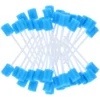 Healifty Bicarbonate Gum 100Pcs Disposable Oral Cares Sponge Tooth Shape Cleaning Swab Mouth Gum 4