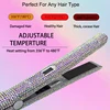 Hair Straightener Flat Iron with Rhinestons LCD Dispaly Titanium chapinha extreme 480F profissional planchas para el cabello 4