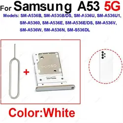 Universal SD and SIM Card Tray Reader Holder Adapter (A53 5G White)