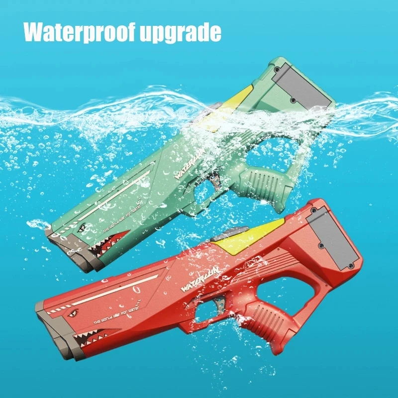 Shark Electric Water Gun Toys Bursts Children's High-pressure Strong Charging Energy Water Automatic Water Spray Kids Toy Guns 5