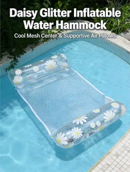 Versatile 4 - in - 1 Inflatable Pool Hammock Float (Daisy)