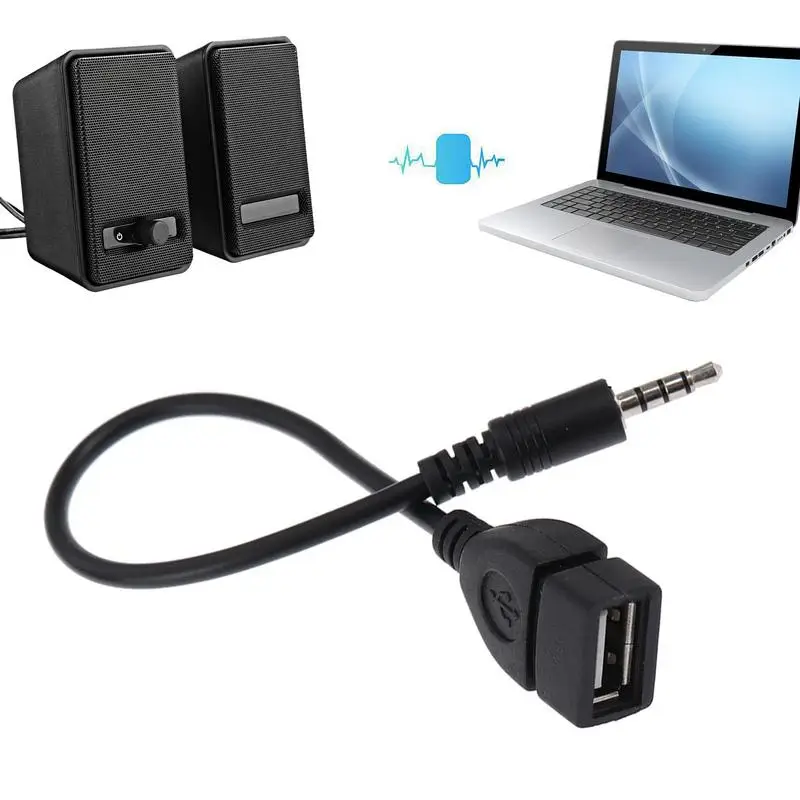 

Аудиоадаптер 3,5 мм, кабель-преобразователь 3,5 мм, штекер на USB, аудиоразъем AUX, Кабель-адаптер для подключения USB к автомобильному стереоразъему, кабели