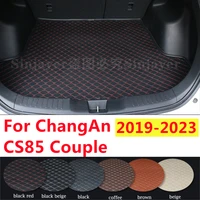 SJ Car Trunk Mat Custom Fit For ChangAn CS85 Couple 2019-2023 YEAR AUTO Tail Boot Tray Cargo Carpet Pad Protector Accessories