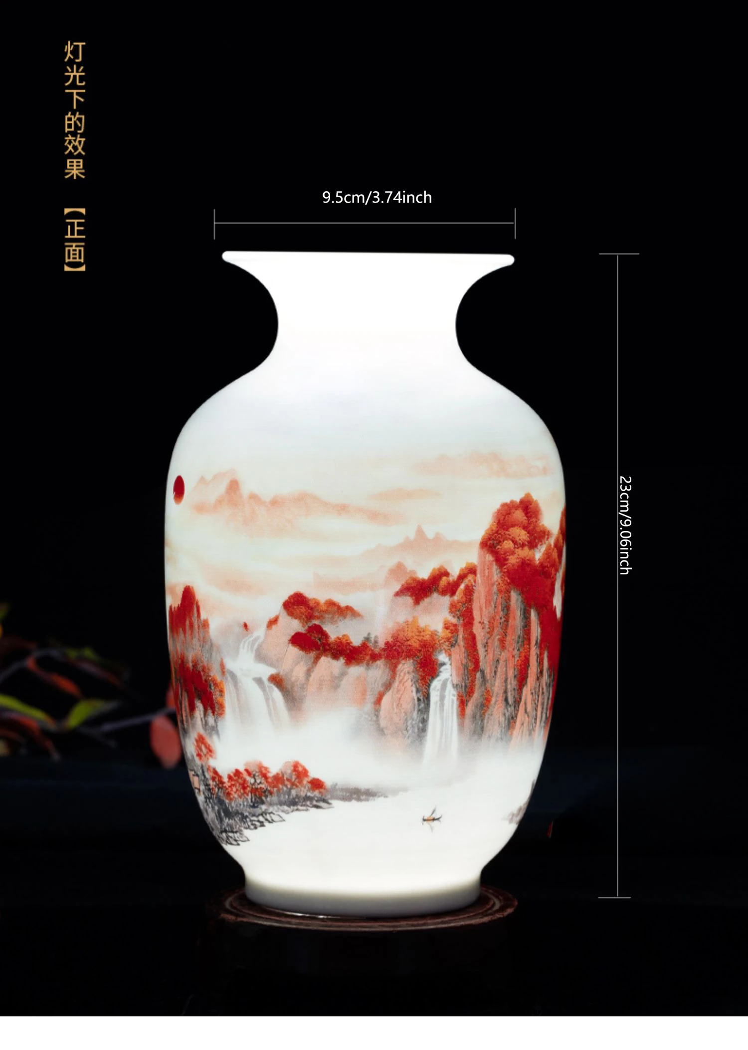 花瓶 que 磁器 エナメル 床 花瓶 クラシカル デコイオン 中国風 宮殿