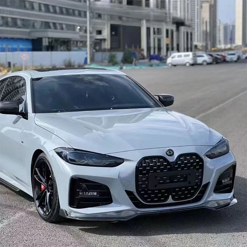 BMW 4 시리즈 G22 G23 G26 M440i M440d 430d 430i 2020-2024 프론트 범퍼 스포일러 립 스플리터 디퓨저 프론트 쇼벨 액세서리