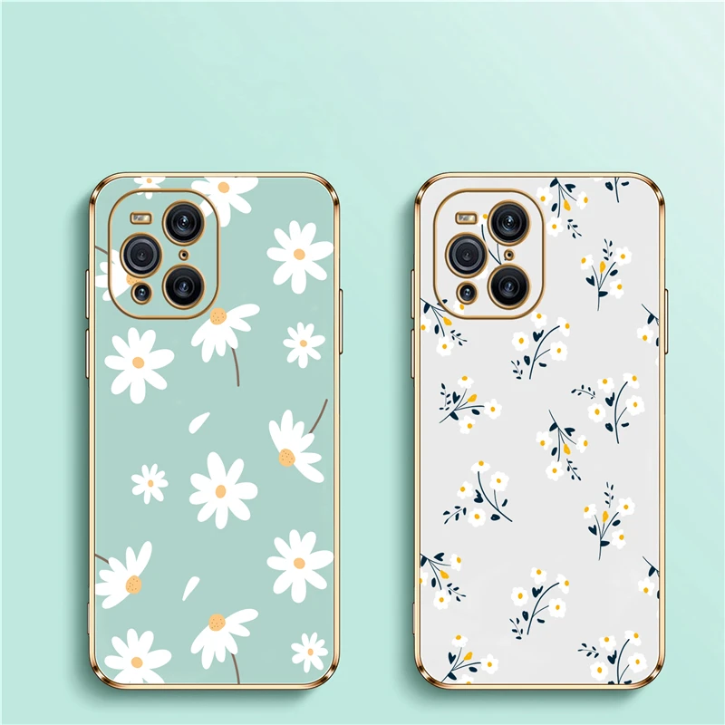 Luxury Flower Plating Silicone Soft Phone Case Cover