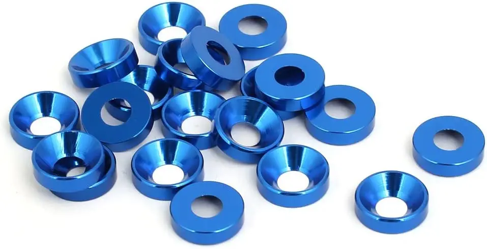 Colorful Anodized Aluminum Countersunk Head Bolt Washers