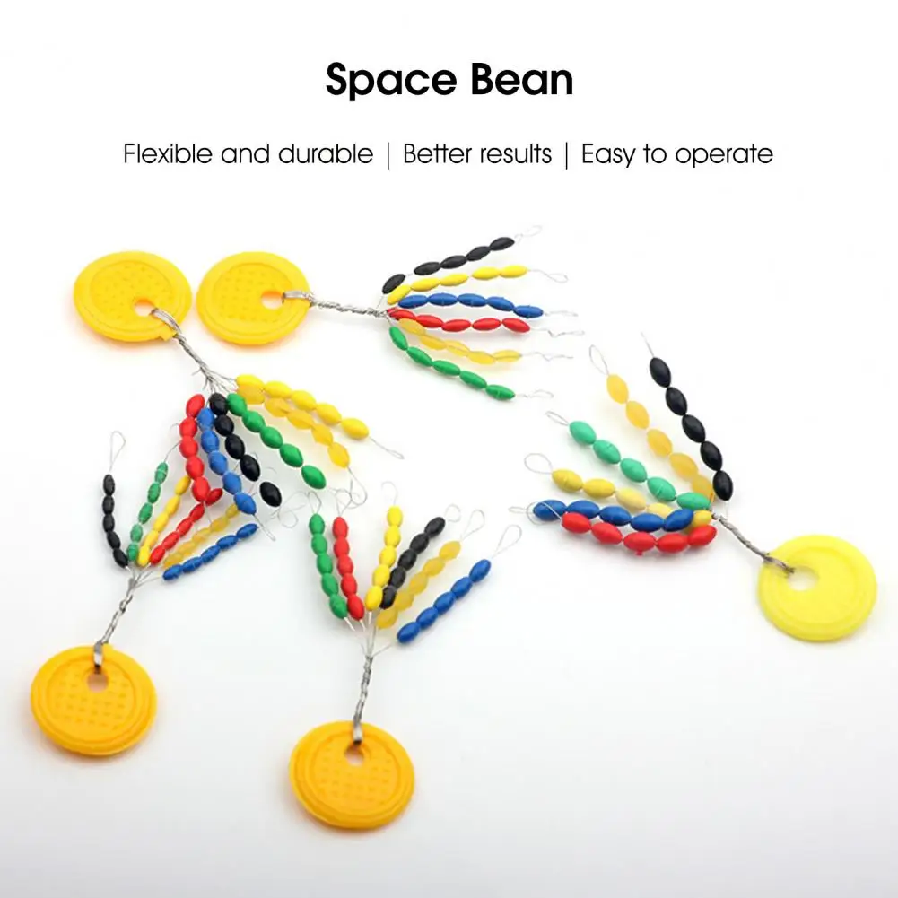 Rubber Space Beans Bobbers Colorful Stable Oval Design Buoys