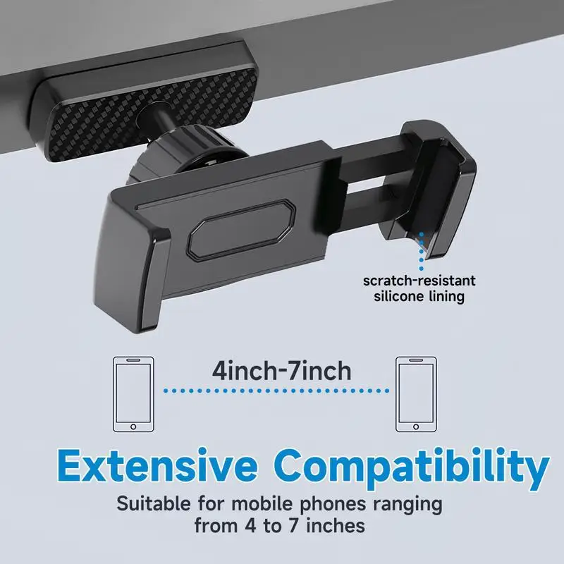 Magnetic 360° Rotating Phone Mount for Gym Equipment and Treadmills
