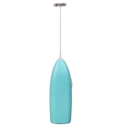 Compact Handheld Electric Milk Frother and Egg Beater (Blue)