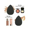 Black Makeup Sponges Set Face Cosmetic Puff Makeup Tool Large Beauty Eggs Puff Mini Beauty Egg Thumb Puff Korean Make up Blender 3