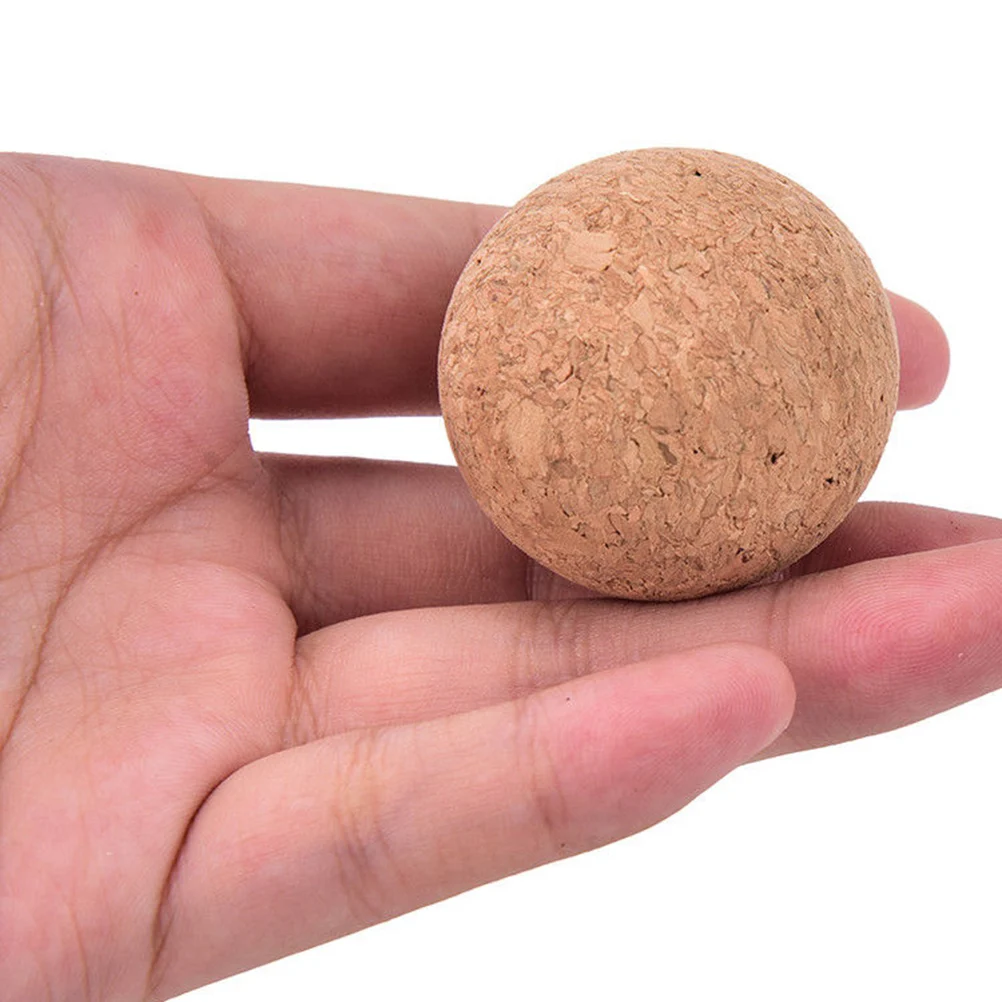 10pcs 3.5cm Cork Solid Wood Frosted Foosball Table Soccer Ball Football Baby Foot Fussball Desktop Soccer