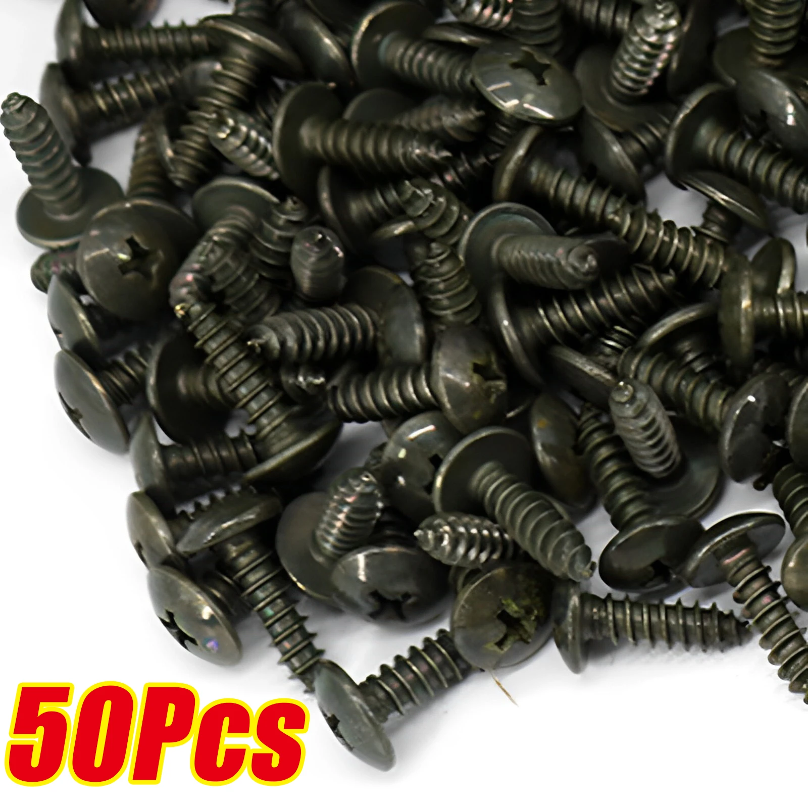 50Pcs Self tapping Screws Car Metal Screw Fastener Clips Screw M5 Anti