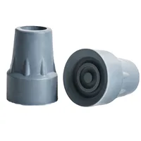 Crutch Tips 2 Pieces 19mm 22mm Non-Slip Heavy Rubber Ferrules End Caps Replacement for Walking Stick 1