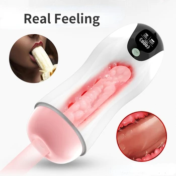 Male Masturbators for Men Vagina Endurance Exercise Masturbation Vacuum Pocket Pussy Suck Masturb Sex Toys Vagina Toy for Men 2