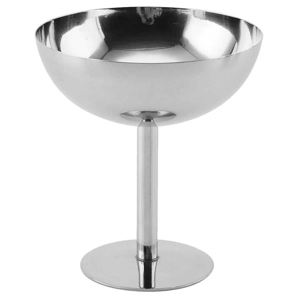 

Stainless Steel Ice Cream Cup Fruit Salad Bowl Dessert Serving Dish Snacks Storage Cup For Party Bar Tableware