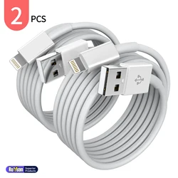 Premium MFi Certified Lightning to USB A Charging Cable - 1m (White 2pcs)