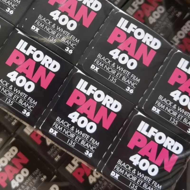 1-10롤 고품질 ILFORD Pan 400 흑백 필름 135 35mm 흑백 네거티브 필름 36 노출 필름 카메라(유통기한: 2028)