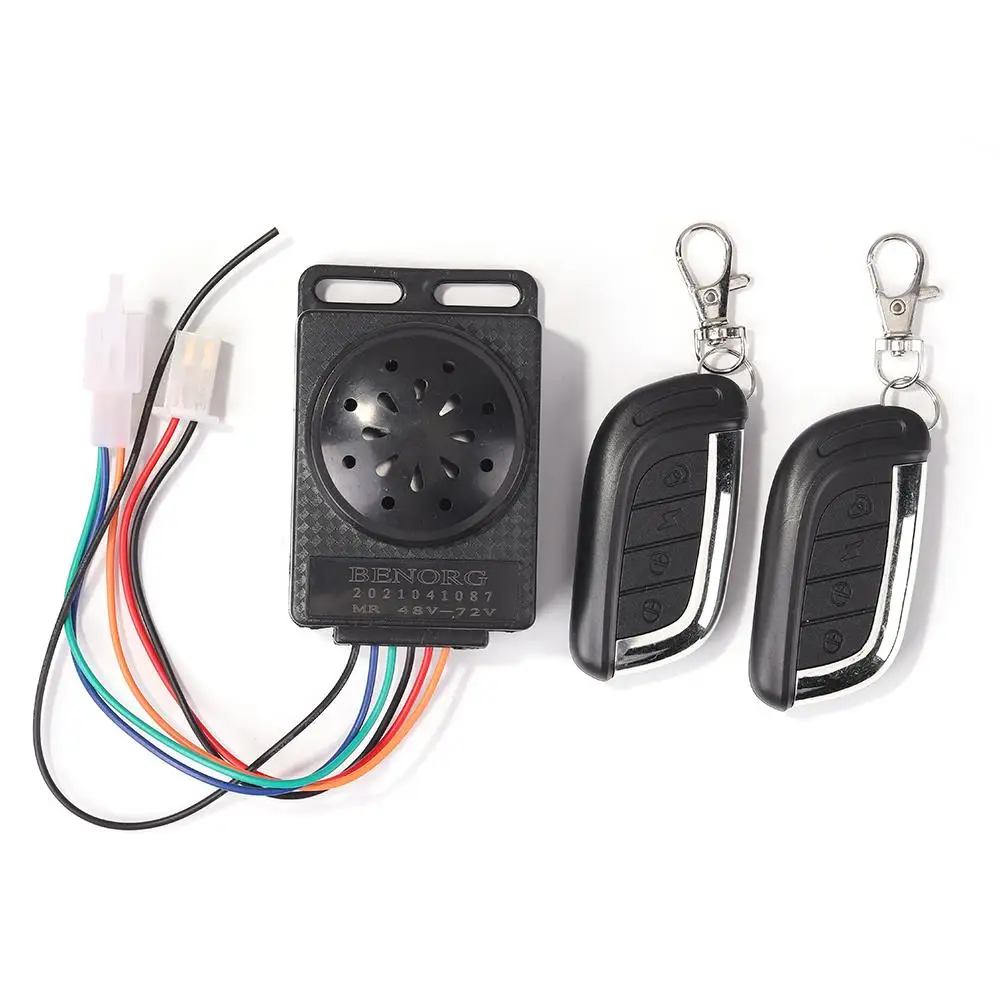 36V-72V 110Db Allarme Bici Telecomando Sistema Di Sicurezza Allarme Scooter Elettrico Dispositivo Antifurto Allarme Rilevatore Intelligente Anti-Smarr