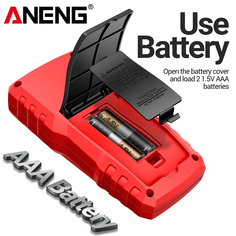 스마트 디지털 멀티미터 테스터 전문 AC/DC 전압 전류 전기 데이터 저장 고정밀 감지기 ANENG SZ303