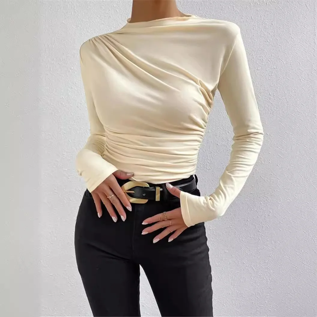Women Casual Long Sleeve Basic Tops