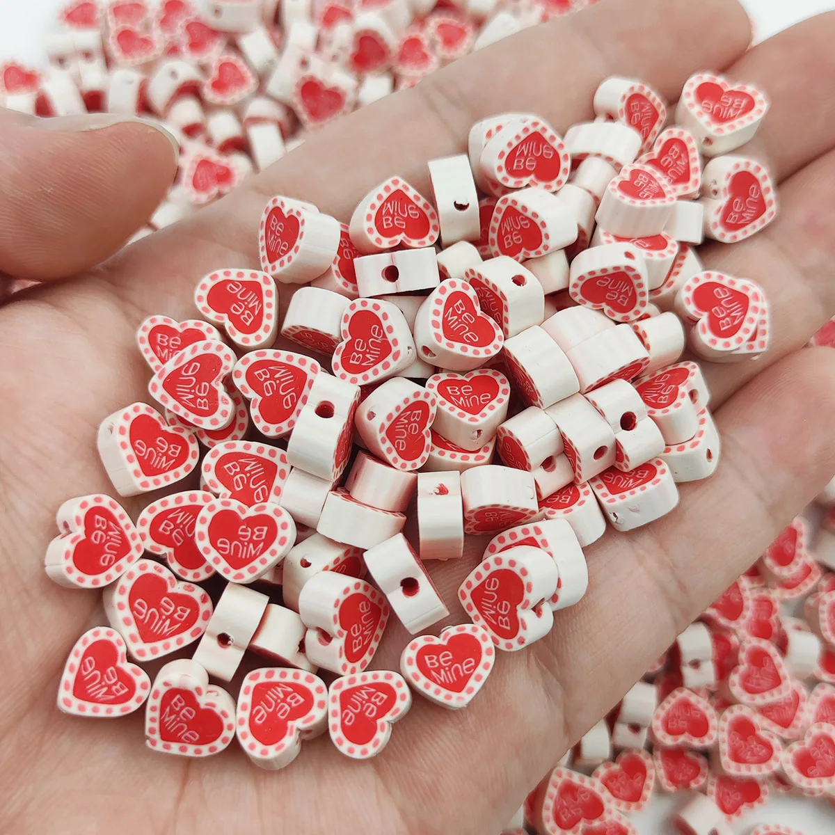 thumbnail image 1 of 50-100 piezas de espaciadores de arcilla polimérica con forma de flores, frutas, estrellas, mariposas y corazones, cuentas sueltas para hacer joyas, pulseras y collares, 1 of 5
