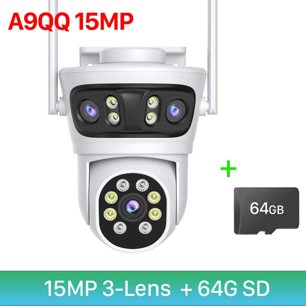 كاميرا IP ثلاثية 6K واي فاي متحركة