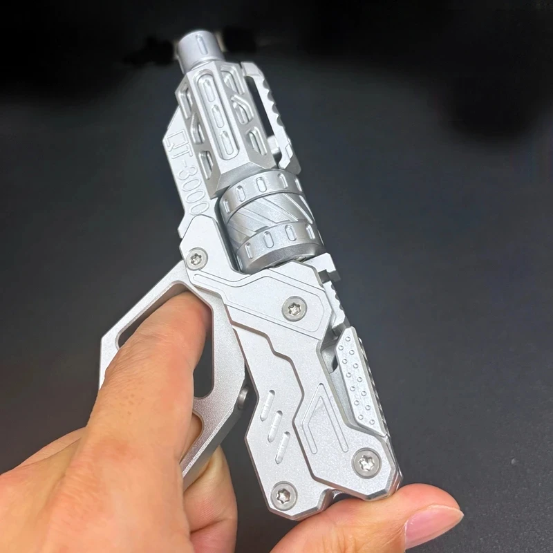 QT-3000 EDC Revolver Flip Push Slider Telescopic Folding Gun