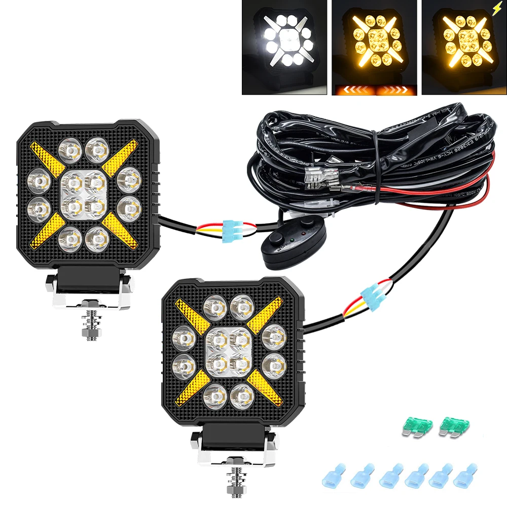 4" Work LED Headlight Light Auto Fog Light Led Light Bar Round Fog Light for Mot