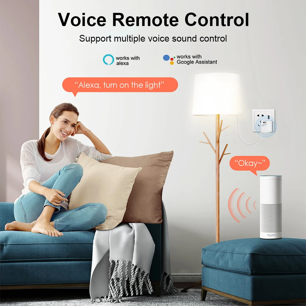 Tuya Smart Dual USB Adapter Plug WiFi/Zigbee Version 2Gang Timing Adptor Smartlife APP Control Works With Alexa Google Home power plug adapter power socket adapter conversion plug plug conversion socket wall charger adapter universal socket adapter phone charger plug