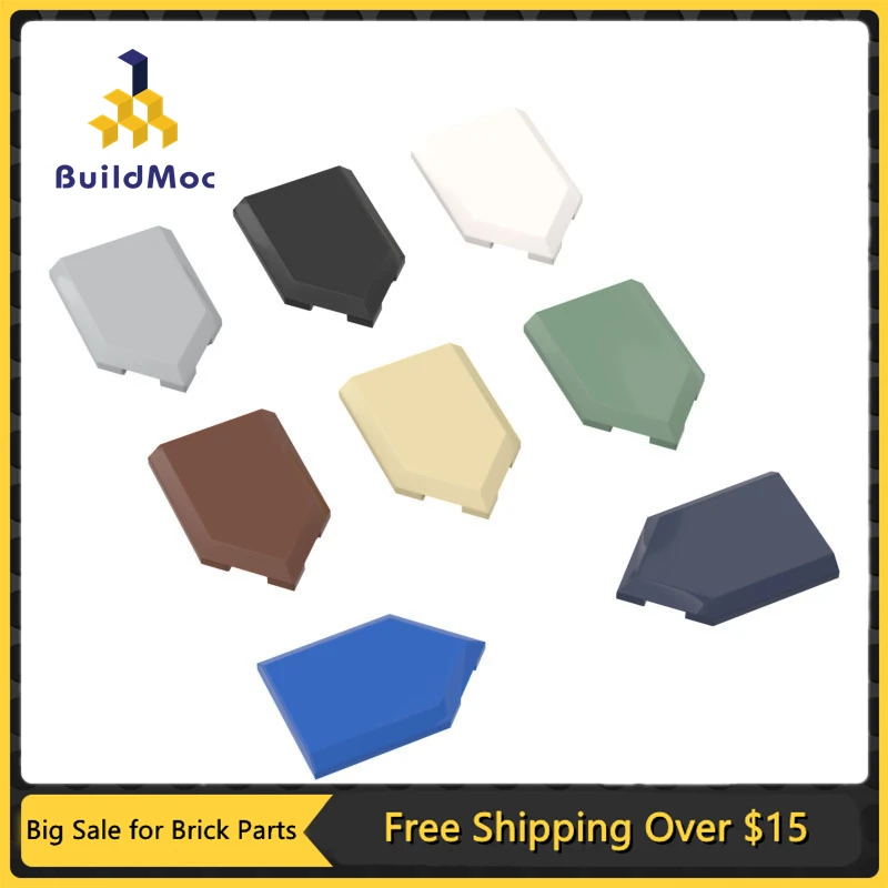 MOC 부품 22385 타일 특수 2x3 오각형 호환 벽돌, DIY 조립 빌딩 블록, 입자 어린이 퍼즐 장난감 선물, 10 개