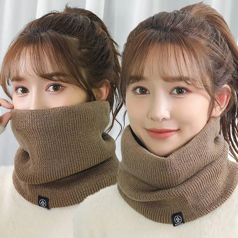 

Unsiex Cycling Neck Wrap Thick Soft Plush Elastic Regular Fit Warm Windproof Cold Resistant Outdoor Skiing Skating Neck Warmer