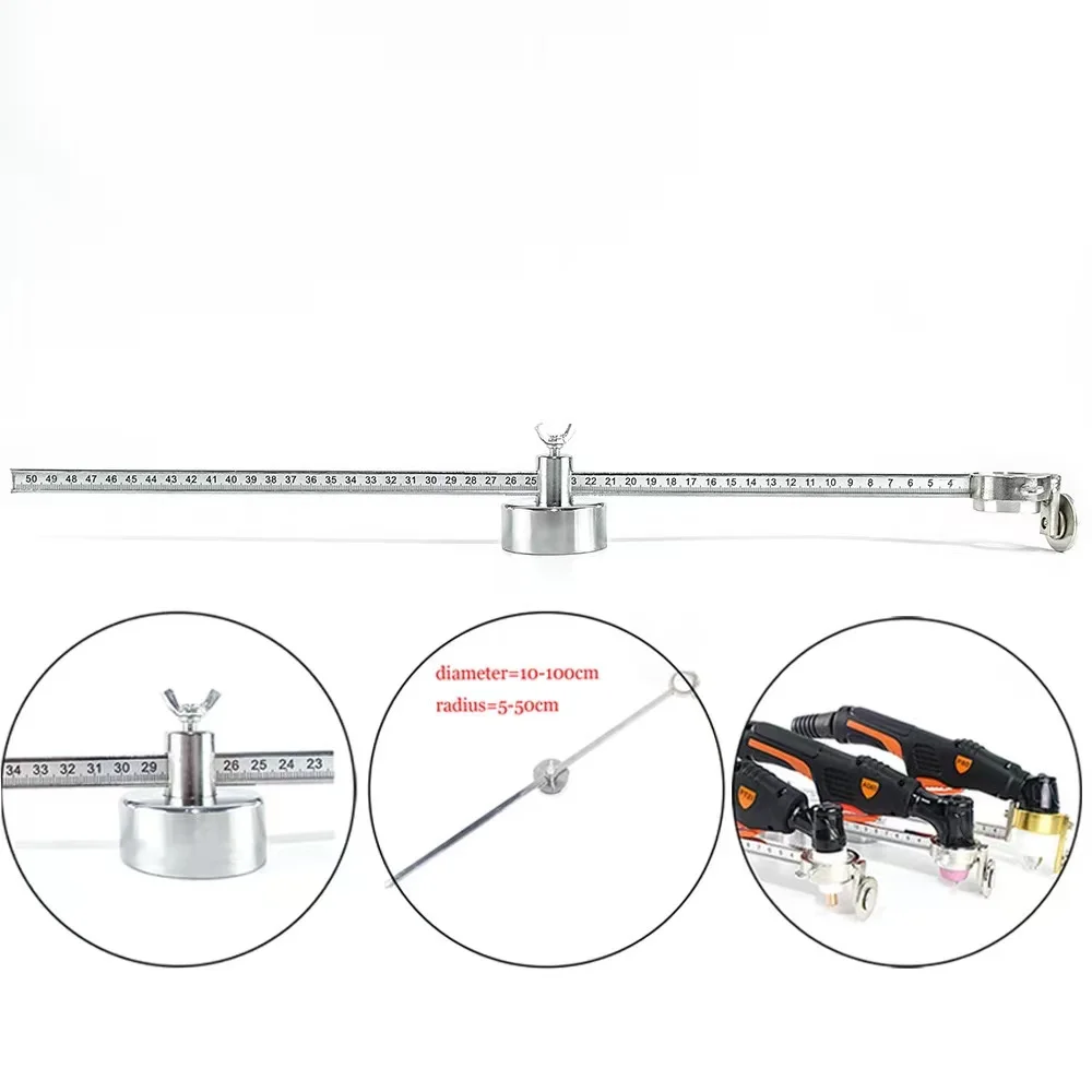 

CUT40 PT31 AG60 SG55 P80 Plasma Torch Adjustable Cutting Compass Magnetic Circle Cutter Circinus Roller Guide Wheel