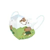 Hot Sale 3D Children's Mask Anti Pollen Capybara Pattern Anti-sun Mask Dustproof Disposable Winter Cold Mask Outdoor 6