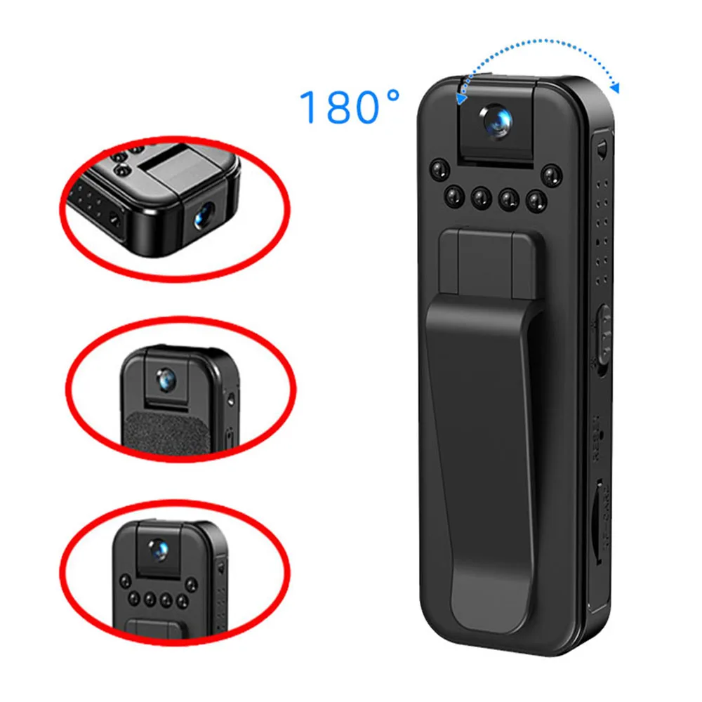 New 1080P HD Body Mini Camera Portable Small Digital Video Recorder Police BodyCam Infrared Night Vision Miniature Camcorder ﻿