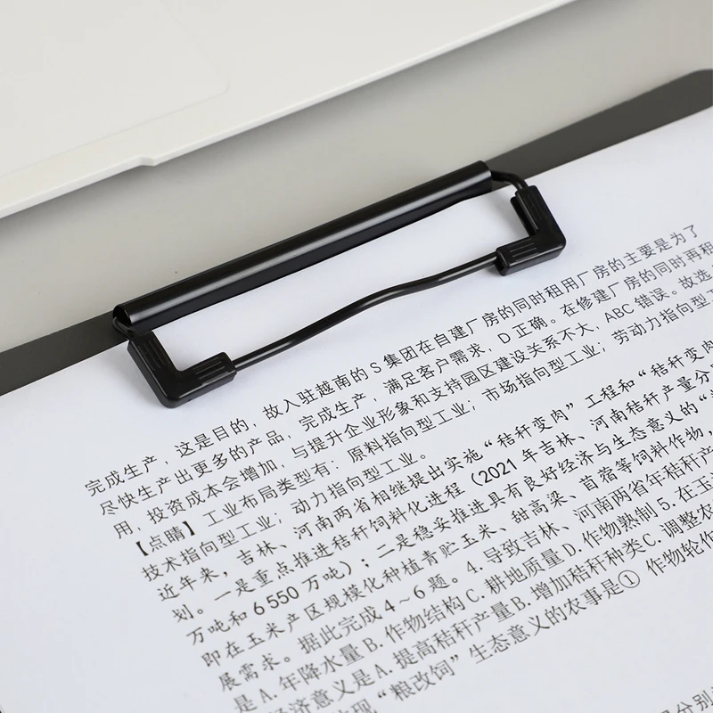 Handheld A4 Profile Clip File Folder Data Storage Paper Waterproof pp folder for Home Office School