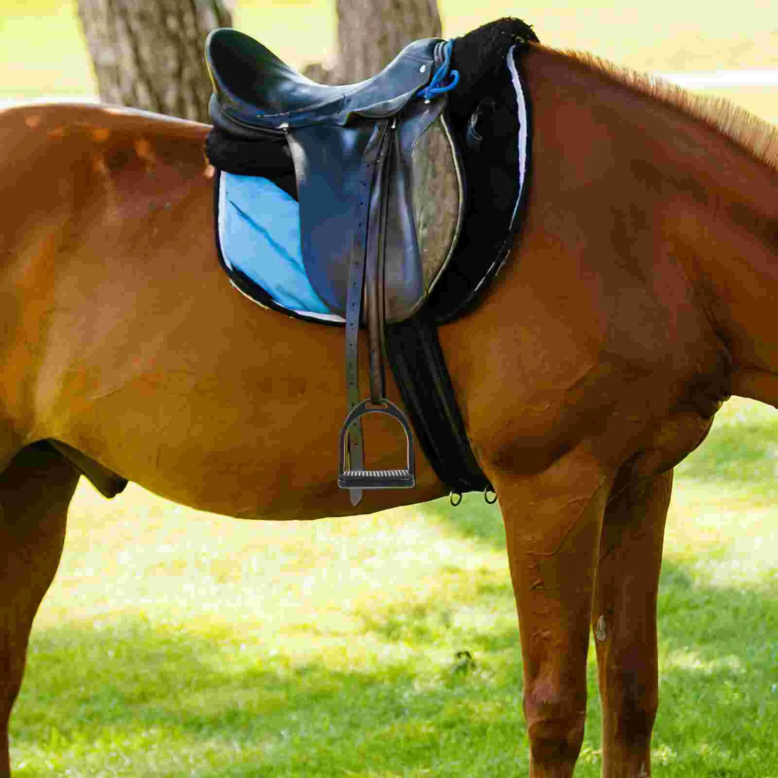 Horse Riding road Safety Nonslip POM Saddle Accessories Anti Skid Pedal Fix Foot Protect