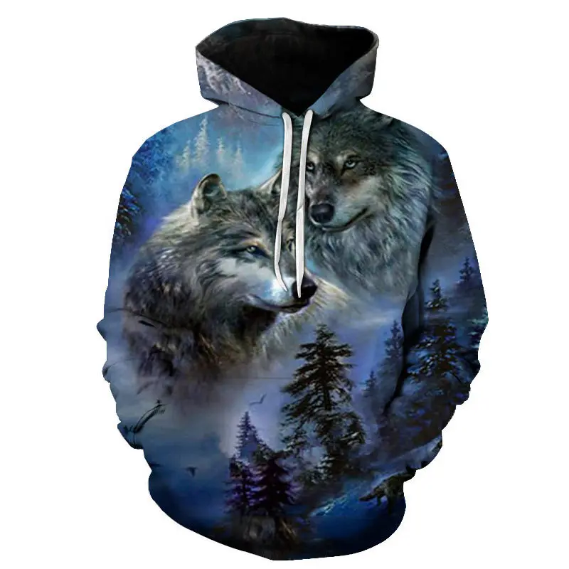 

Пуловер с капюшоном и принтом Тигра для мужчин и женщин, Свободная Толстовка С Карманами для пар, повседневный свитшот с 3D Цифровым принтом в стиле Харадзюку